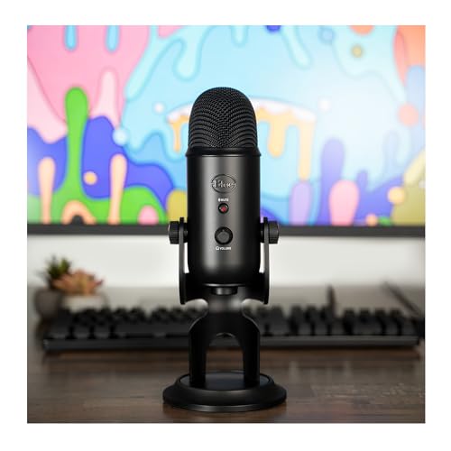 Yeti Blackout USB Microphone Bundle with Accessories