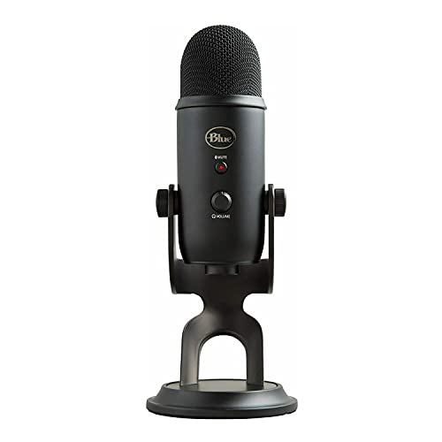 Yeti Blackout USB Microphone Bundle with Accessories