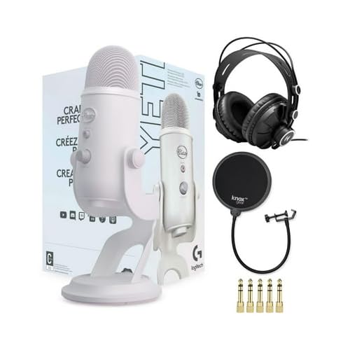 Blue Yeti USB Microphone Bundle with Headphones & Filter