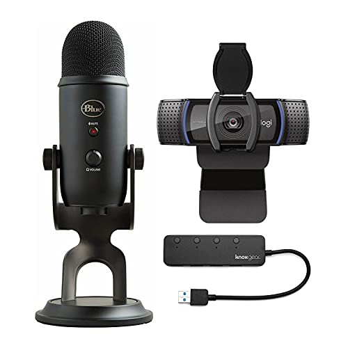 Yeti USB Microphone Bundle with Webcam and Hub