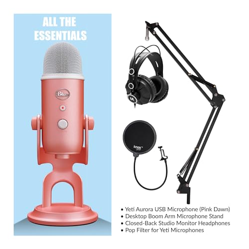 Blue Yeti USB Microphone Bundle with Accessories