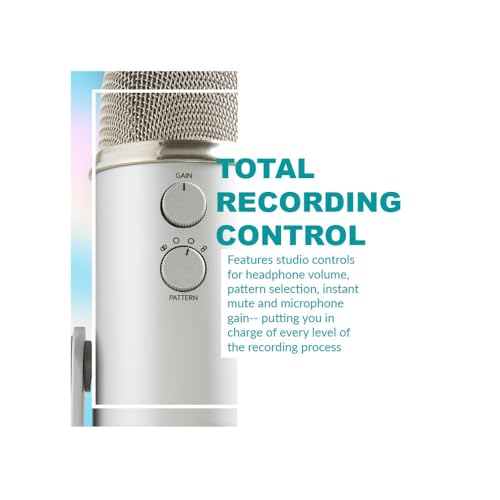 Yeti USB Mic Bundle with Headphones & Pop Filter