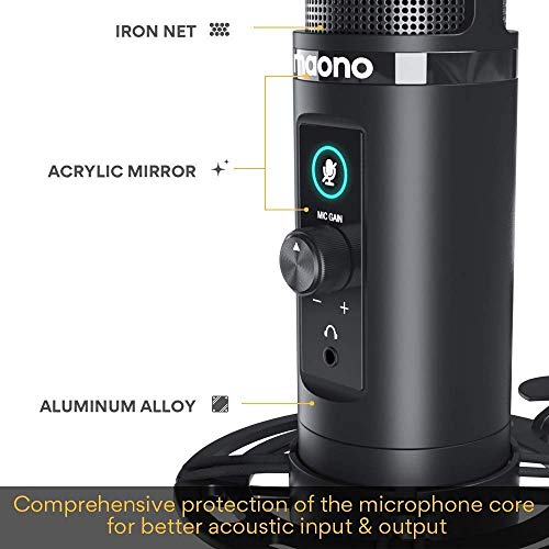 MAONO USB Microphone & Headphones Bundle for Podcasts