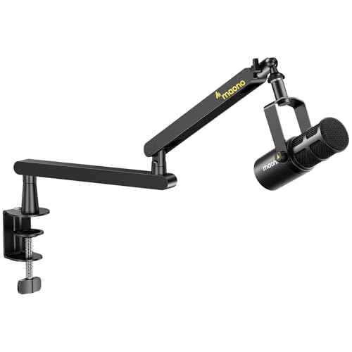Maono PD400X Dynamic Microphone with Boom Arm Bundle