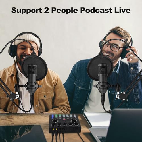 Podcast Equipment Bundle for Two: Mic & Mixer