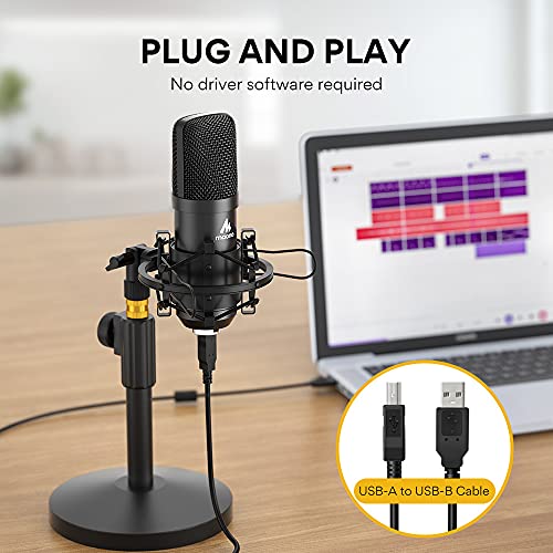 MAONO AU-A04T USB Microphone & Headphones Bundle