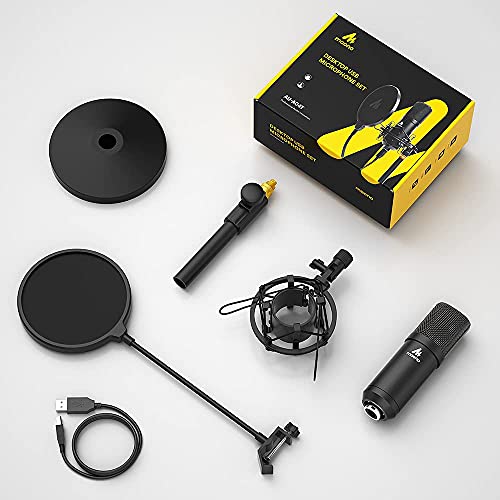 MAONO AU-A04T USB Microphone & Headphones Bundle