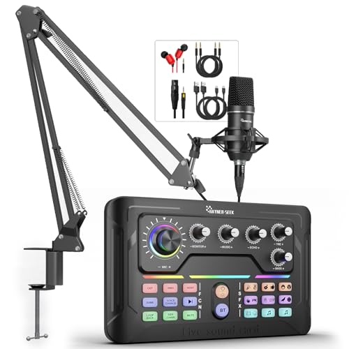 Podcast Equipment Bundle: Audio Interface & Microphone