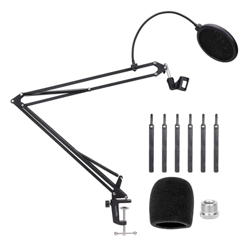 Heavy-Duty Microphone Desk Arm Stand Kit