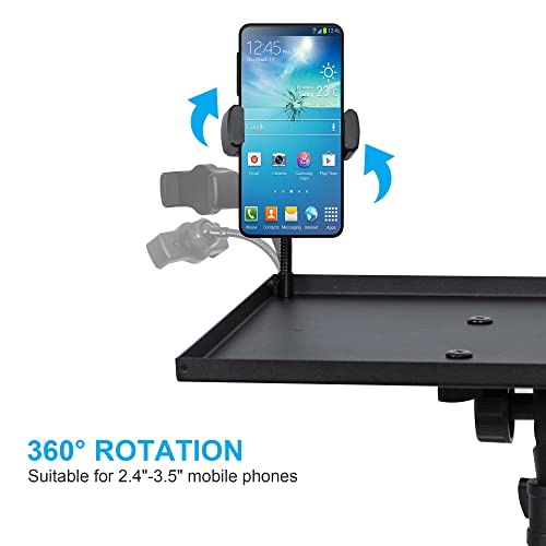 Adjustable Laptop Tripod Stand with Gooseneck Holder