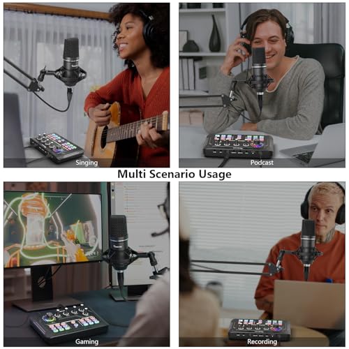 Podcast Equipment Bundle: Audio Interface & Microphone