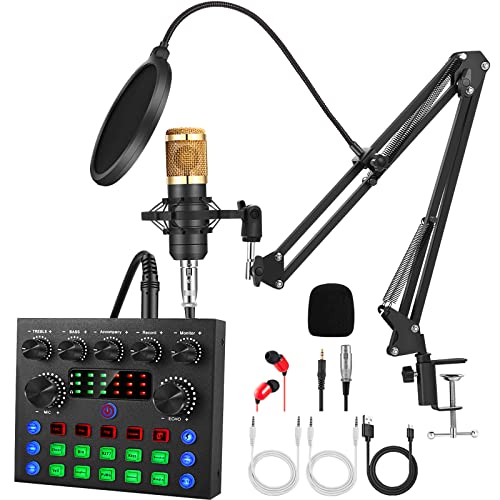 ALPOWL Podcast Equipment Bundle with Condenser Microphone