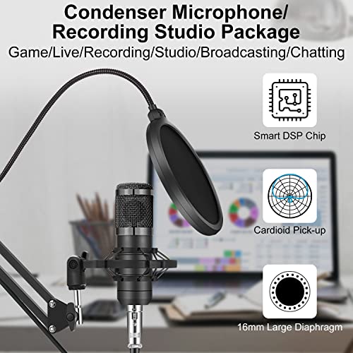 ALPOWL Podcast Equipment Bundle with Condenser Microphone