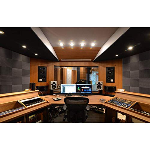 Focusound 50-Pack Acoustic Foam Soundproofing Panels