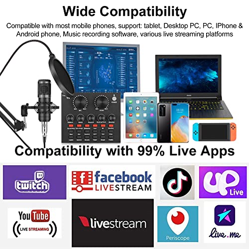ALPOWL Podcast Equipment Bundle with Condenser Microphone