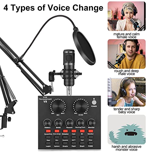 ALPOWL Podcast Equipment Bundle with Condenser Microphone