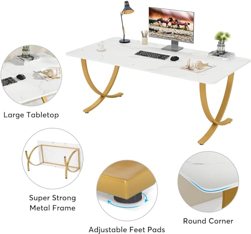Tribesigns 63" Modern Executive Office Desk