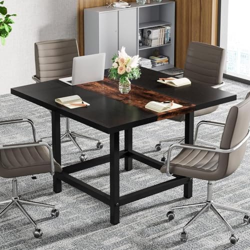 Modern Square Conference Table for 4 People