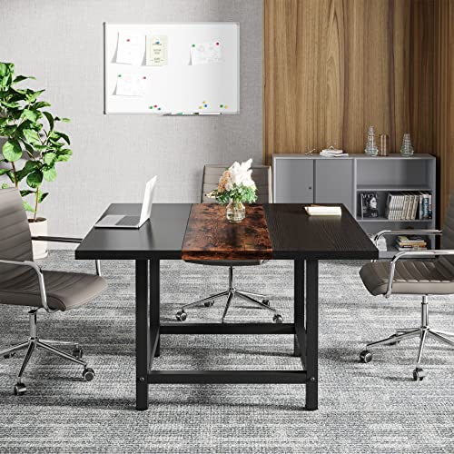 Modern Square Conference Table for 4 People