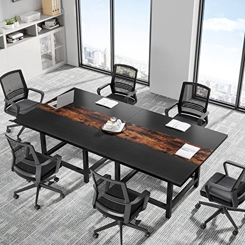 Modern Square Conference Table for 4 People