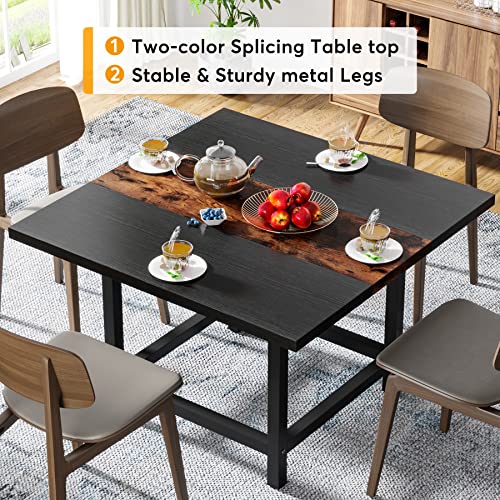Modern Square Conference Table for 4 People