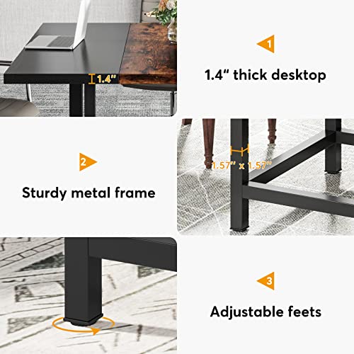 Modern Square Conference Table for 4 People