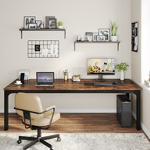 Tribesigns 78.7-Inch Extra Long Double Desk