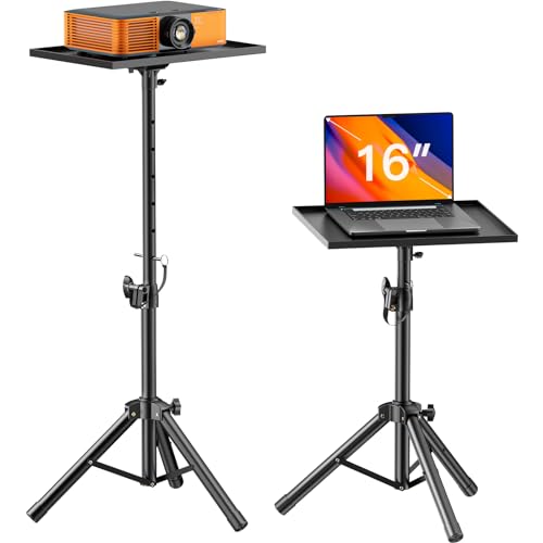 Adjustable Height Projector and Laptop Stand