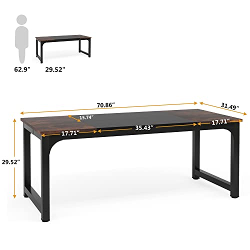 Tribesigns 70.8” Modern Executive Desk for Home Office