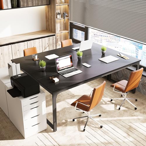 Coleshome 71" Modern Black Computer Desk