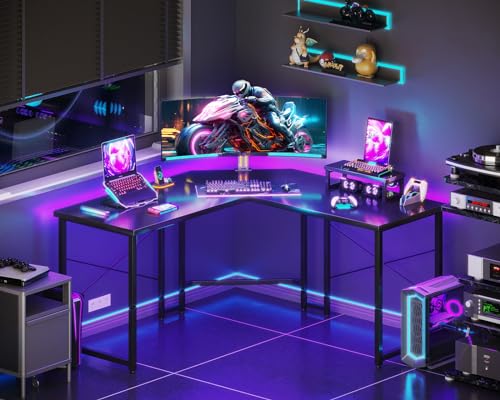 L Shaped Gaming Desk with Monitor Stand 51