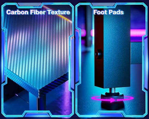 L Shaped Gaming Desk with Monitor Stand 51