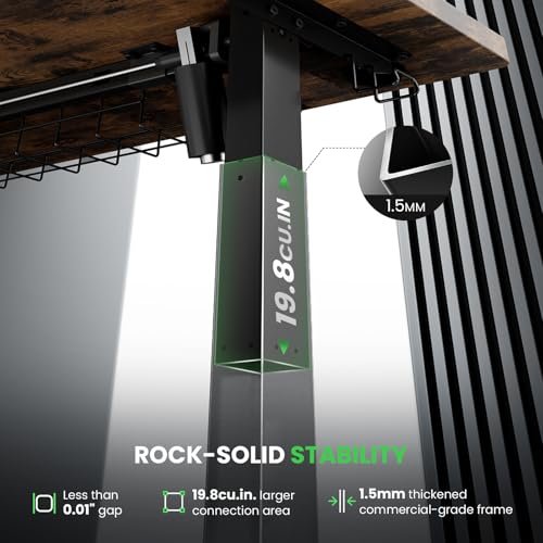 Adjustable Electric Standing Desk with Cable Management
