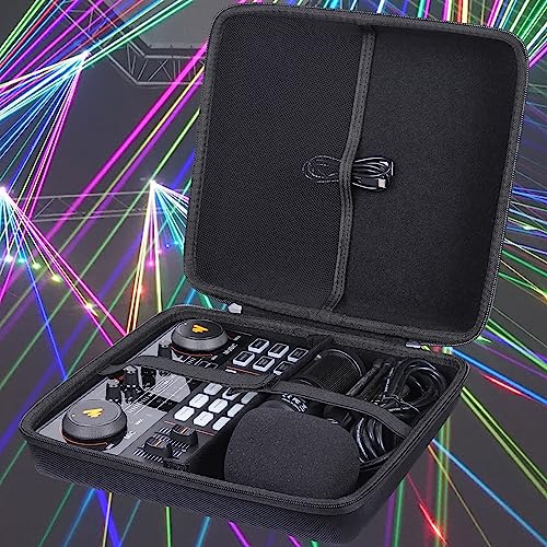 Khanka Hard Travel Case for Podcast Equipment