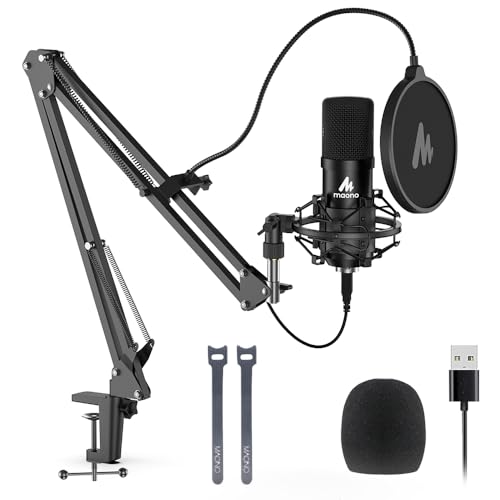 MAONO USB Condenser Microphone Kit for Podcasting