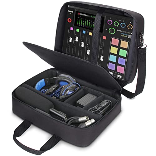 Audio Mixer Travel Case for Podcasts - Black