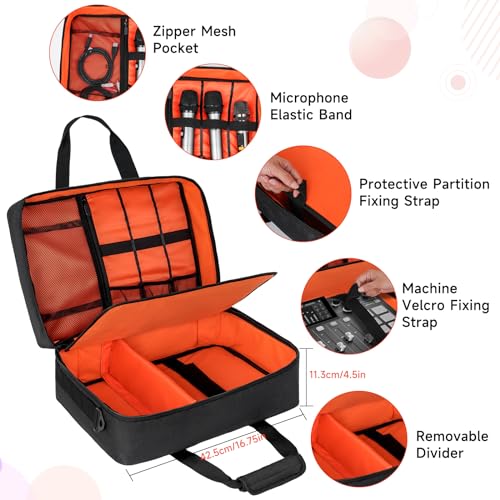 LEFOR·Z Audio Mixer Travel Case for Podcasters