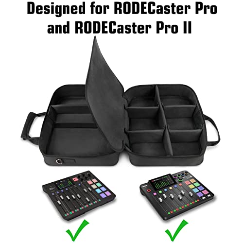 Audio Mixer Travel Case for Podcasts - Black