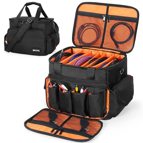High Capacity DJ Cable Bag with Dividers
