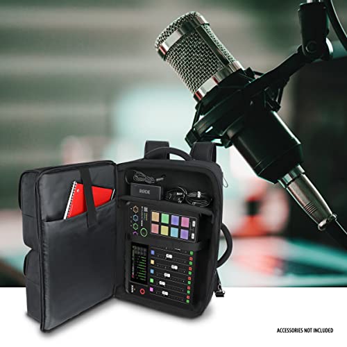 GOgroove Audio Mixer Backpack for Podcast Equipment