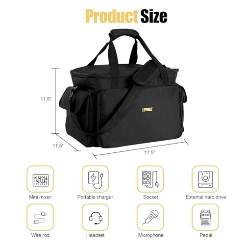 LEFOR·Z DJ Equipment Travel Gear Organizer Bag
