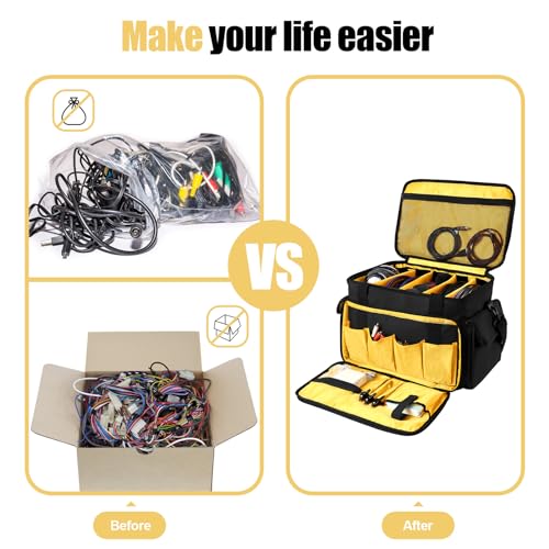 LEFOR·Z DJ Equipment Travel Gear Organizer Bag