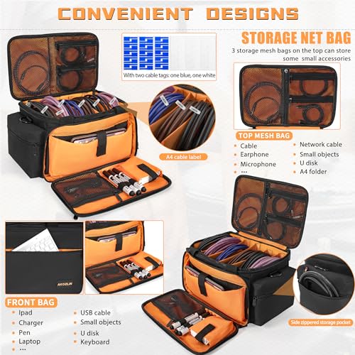 Cable Organizer Bag for DJ Gear and Accessories