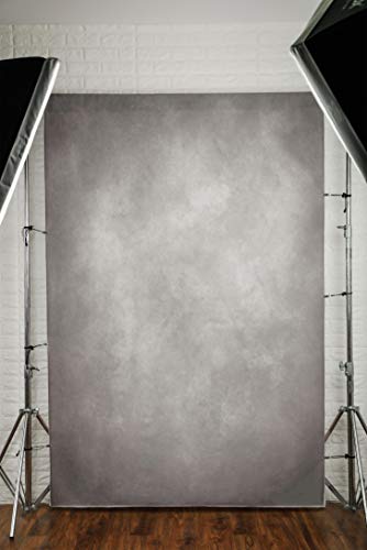 Vintage Grey Portrait Backdrop for Podcasts and Photography