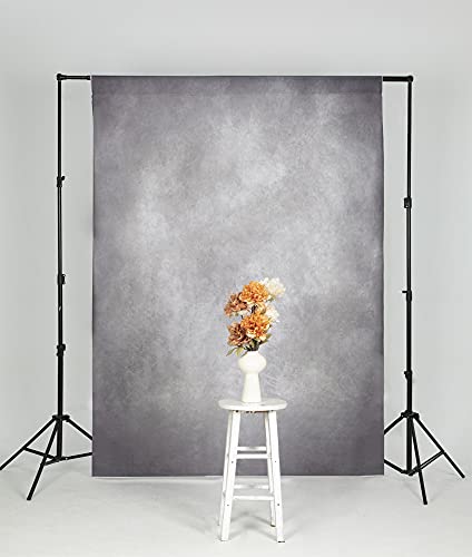 Vintage Grey Portrait Backdrop for Podcasts and Photography