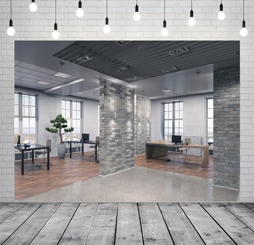 7x5ft Modern Office Backdrop for Video Calls