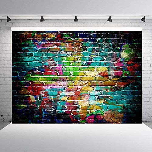Colorful Graffiti Vinyl Backdrop for Kids Photos