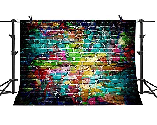 Colorful Graffiti Vinyl Backdrop for Kids Photos
