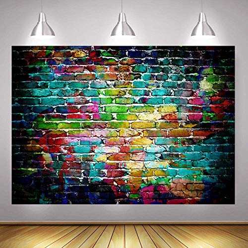 Colorful Graffiti Vinyl Backdrop for Kids Photos