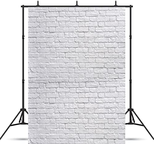 White Brick Wall Photography Backdrop 5x7FT